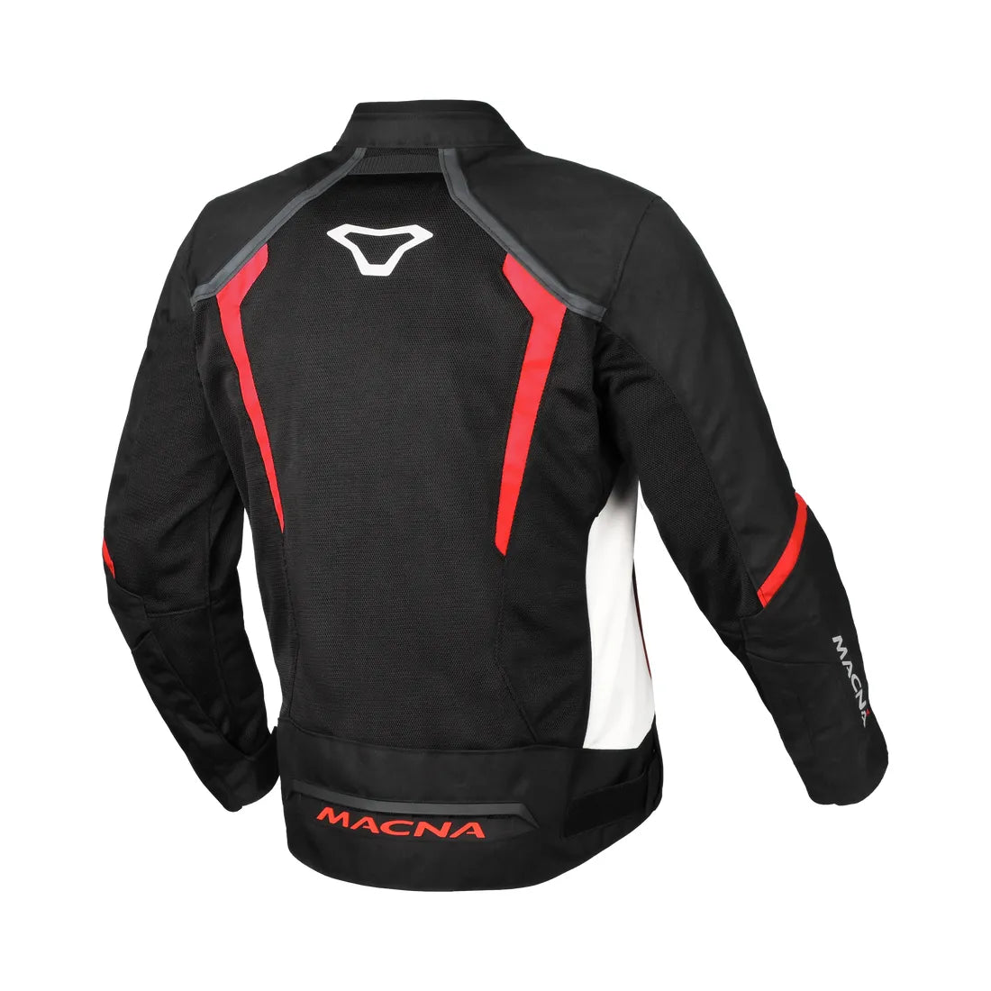 Macna Grisco Textile Jacket Black / White / Red