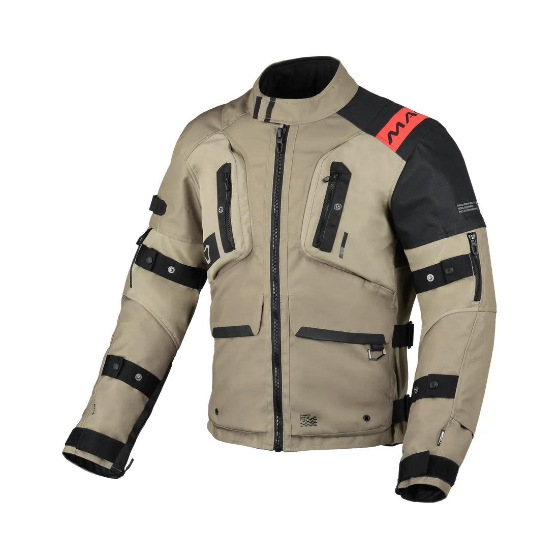 Macna Higera Textile Jacket Taupe / Black - FREE UK Shipping, FREE 365 Day Returns | Moto Central