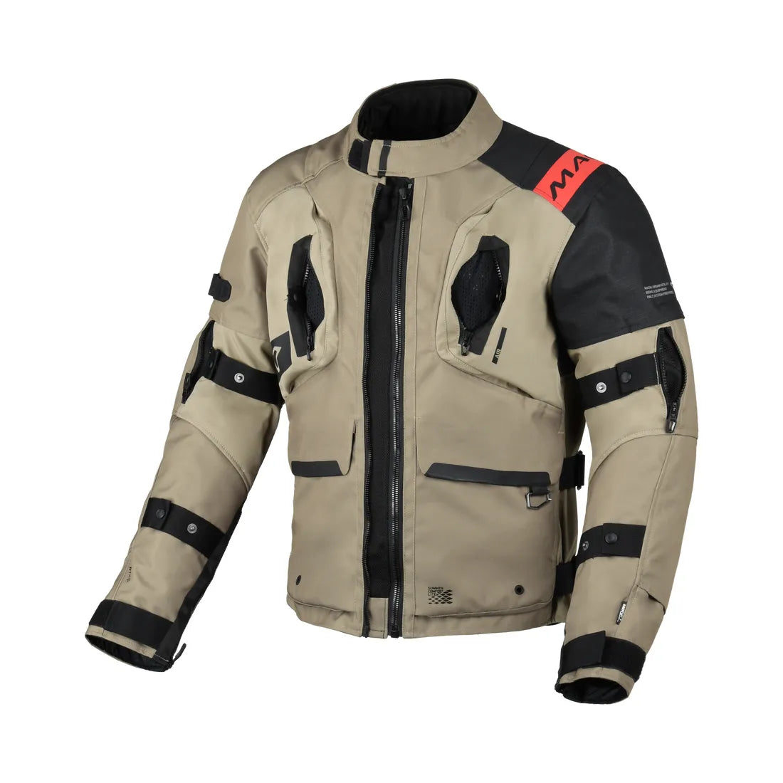 Macna Higera Textile Jacket Taupe / Black - FREE UK Shipping, FREE 365 Day Returns | Moto Central