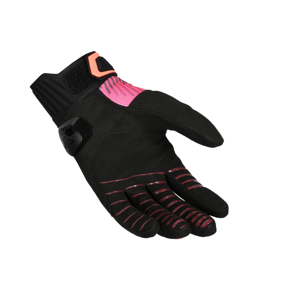 Macna Octar 2.0 Ladies Textile Gloves Black / Bordeaux / Pink - FREE UK Shipping, FREE 365 Day Returns | Moto Central