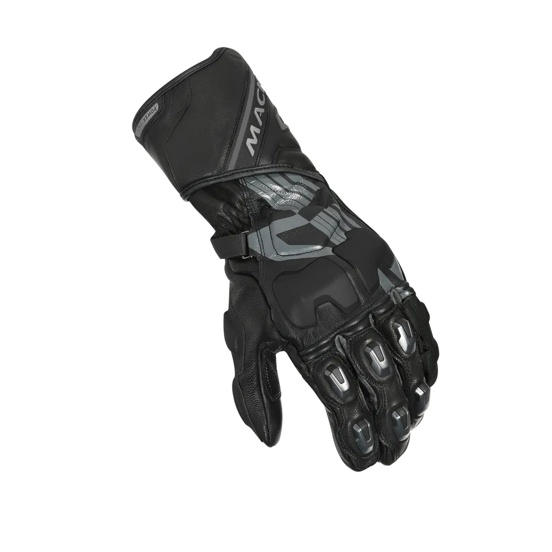 Macna Powertrack Leather Gloves Black