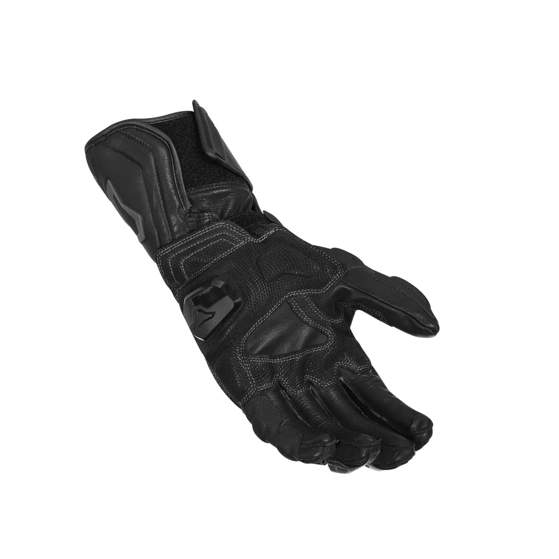 Macna Powertrack Leather Gloves Black - FREE UK Shipping, FREE 365 Day Returns | Moto Central