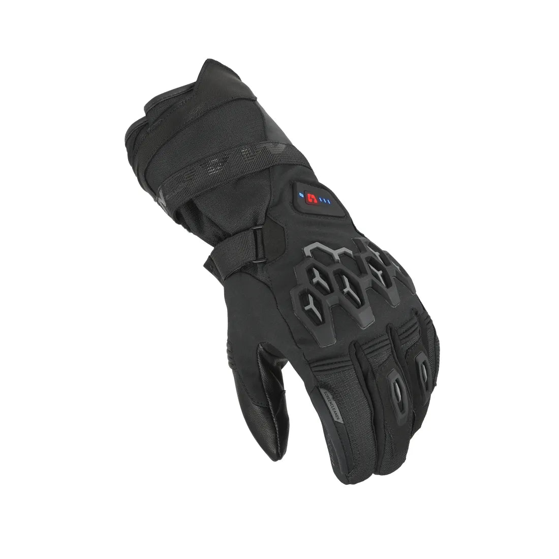 Macna Rafino RTX Heated Gloves With Kit Black - FREE UK Shipping, FREE 365 Day Returns | Moto Central