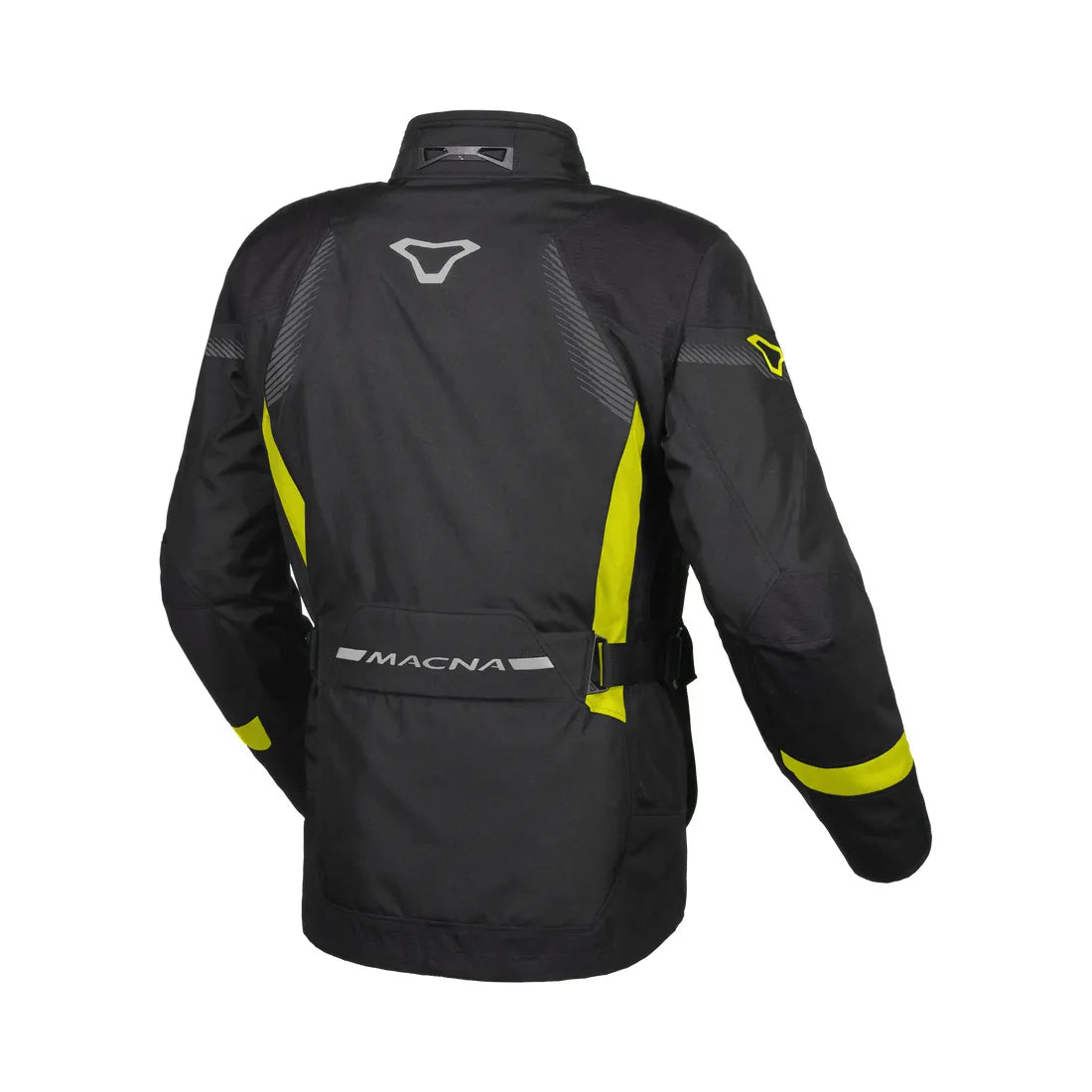 Macna Rancher Textile Jacket Black / Fluo Yellow