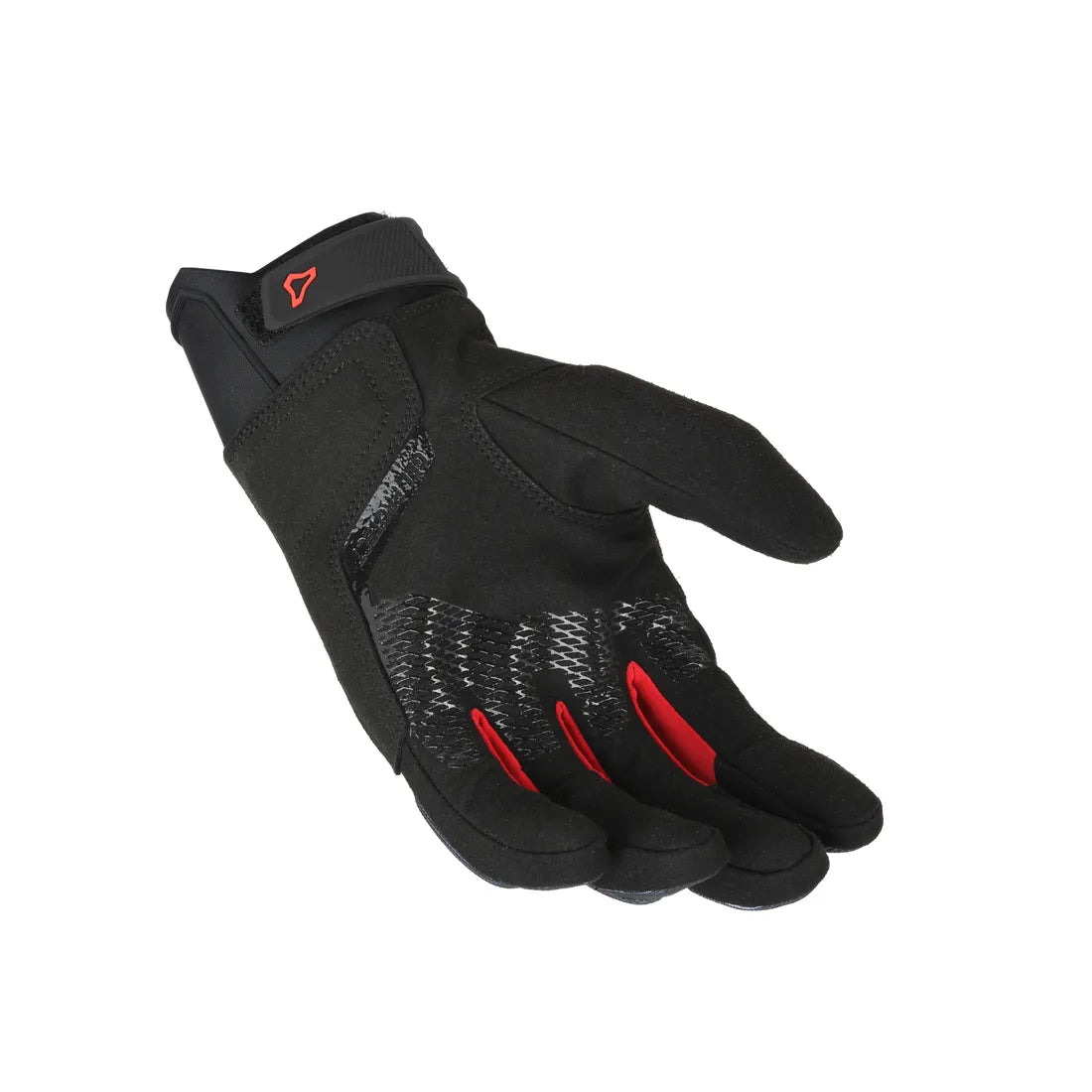 Macna Recon 2.0 Short Textile Gloves Black / Red - FREE UK Shipping, FREE 365 Day Returns | Moto Central