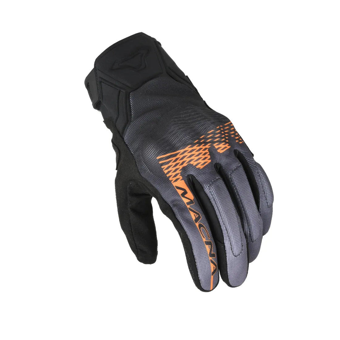 Macna Recon 2.0 Short Textile Gloves Black / Grey / Orange - FREE UK Shipping, FREE 365 Day Returns | Moto Central