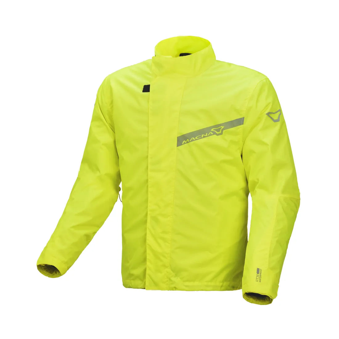 Macna Spray Rain Over Jacket Fluo Yellow - FREE UK Shipping, FREE 365 Day Returns | Moto Central