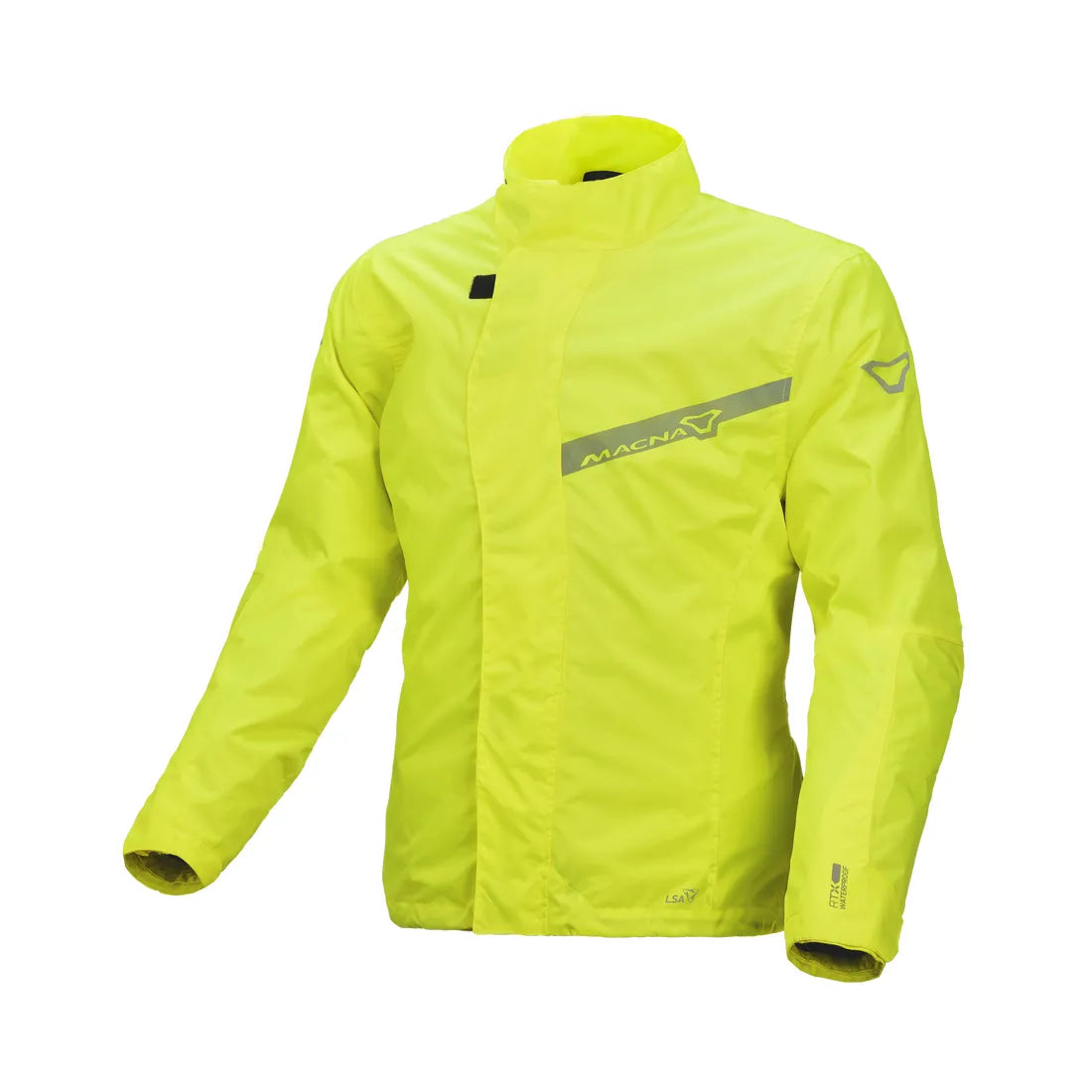 Macna Spray Ladies Rain Over Jacket Fluo Yellow - FREE UK Shipping, FREE 365 Day Returns | Moto Central