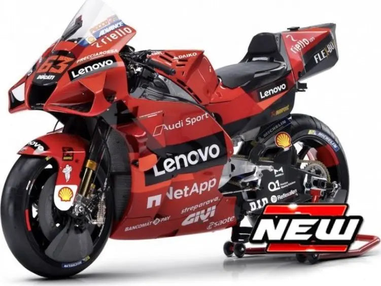 Maisto Ducati Desmosedici GP21 Ducati Lenovo Team #63 Francesco Bagnaia 2021 - 1:18 Model - FREE UK Shipping, FREE 365 Day Returns | Moto Central