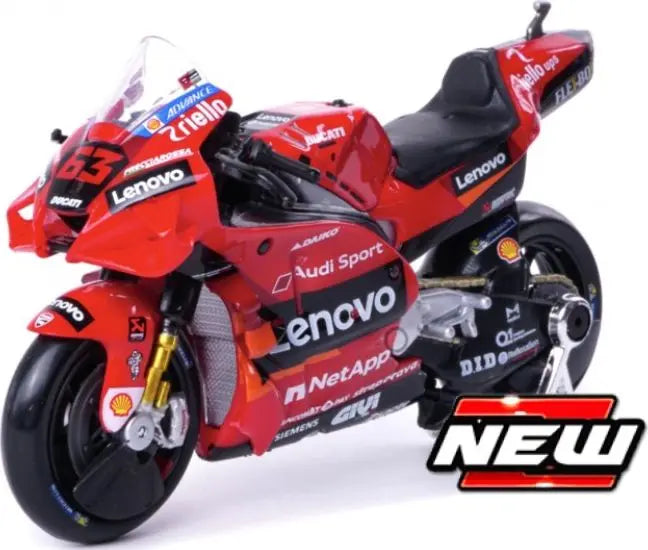 Maisto Ducati Desmosedici Lenovo Team #63 F.Bagnaia MotoGP World Champion 2022 - 1:18 Model - FREE UK Shipping, FREE 365 Day Returns | Moto Central