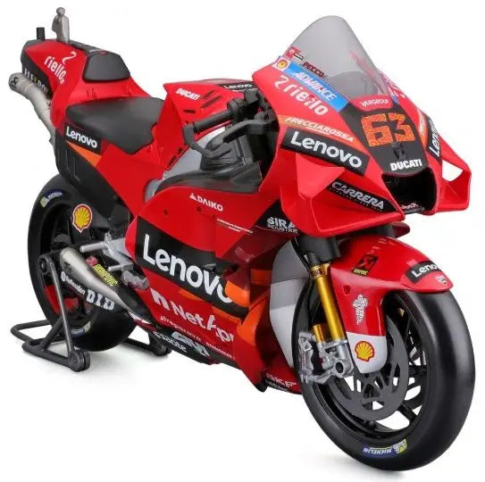 Maisto Ducati Lenovo 2022 Red #63 Bagnaia - 1:6 Model - FREE UK Shipping, FREE 365 Day Returns | Moto Central