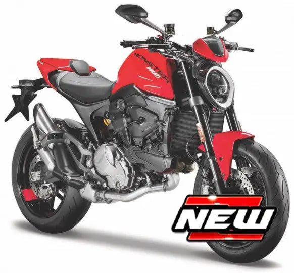 Maisto Ducati Monster 2021 Red - 1:18 Model - FREE UK Shipping, FREE 365 Day Returns | Moto Central