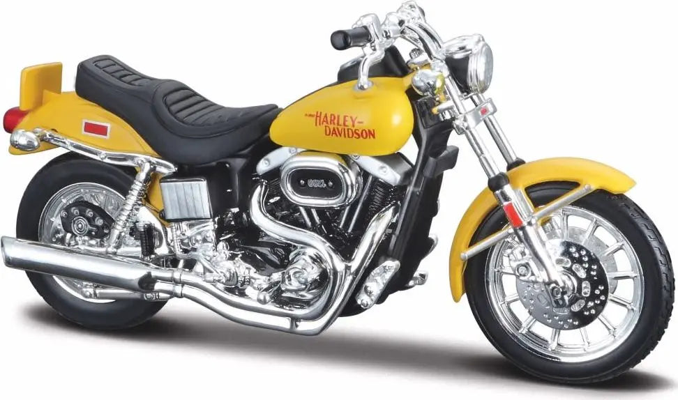 Maisto Harley Davidson FXS Low Rider 1977 Yellow - 1:18 Model - FREE UK Shipping, FREE 365 Day Returns | Moto Central