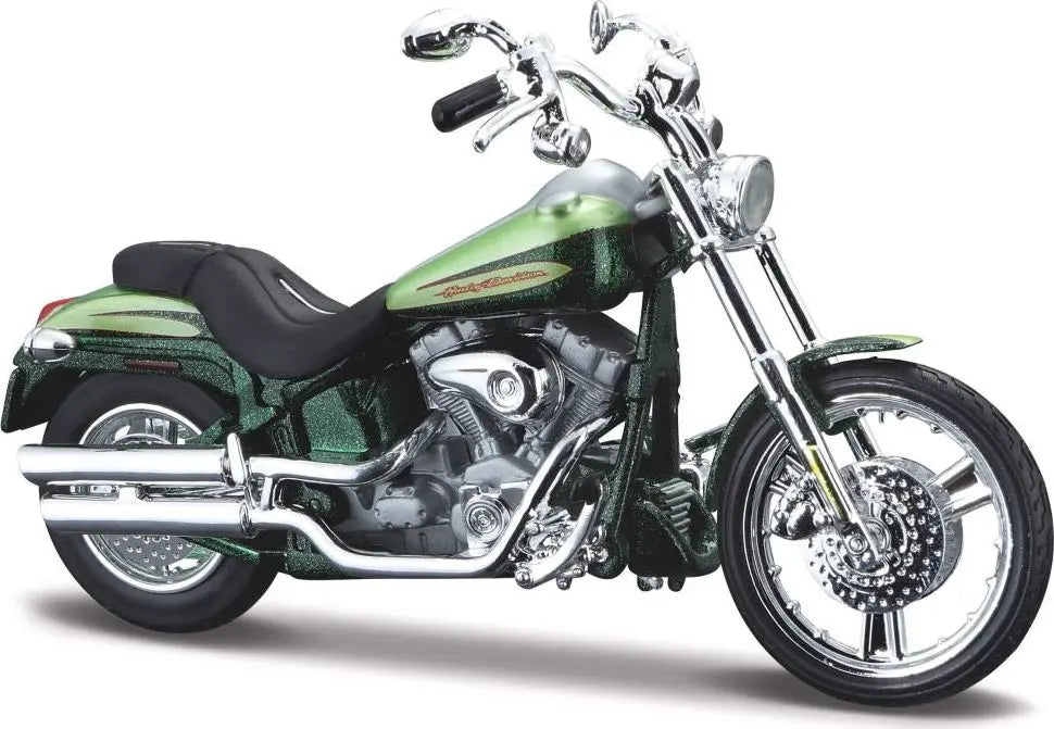 Maisto Harley Davidson FXSTDSE2 Cvo 2004 Green - 1:18 Model - FREE UK Shipping, FREE 365 Day Returns | Moto Central