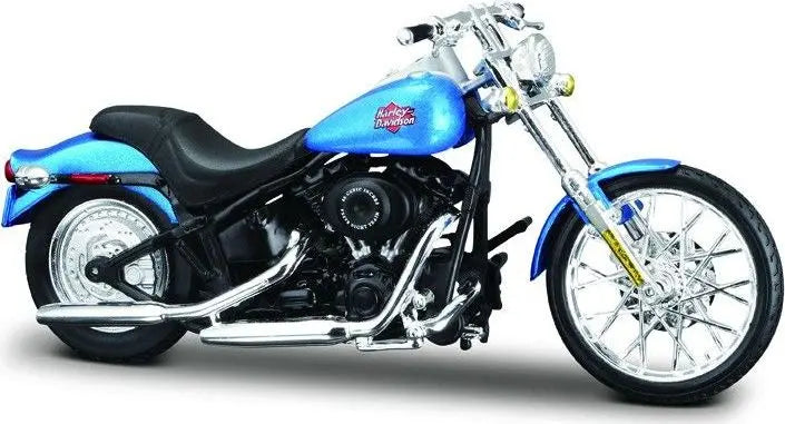 Maisto Harley Davidson Fxstb Night Train 2002 Blue / Blue - 1:18 Model - FREE UK Shipping, FREE 365 Day Returns | Moto Central