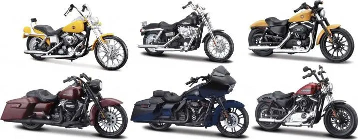 Maisto Harley Davidson Set No:39 P/ST Asst - 12 Pieces - 1:18 Model - FREE UK Shipping, FREE 365 Day Returns | Moto Central