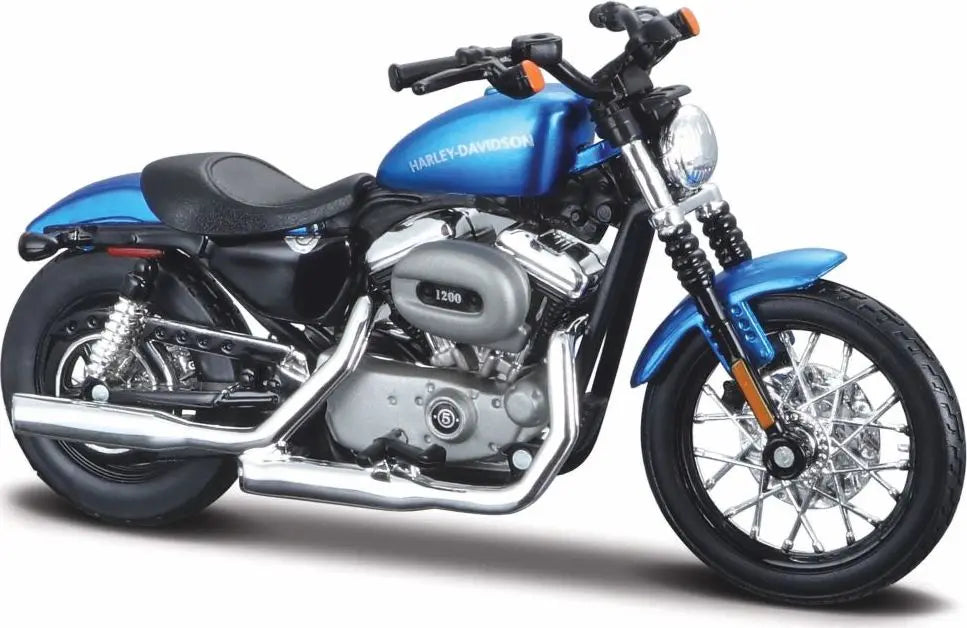 Maisto Harley Davidson XL 1200N Nightster 2012 Blue - 1:18 Model - FREE UK Shipping, FREE 365 Day Returns | Moto Central