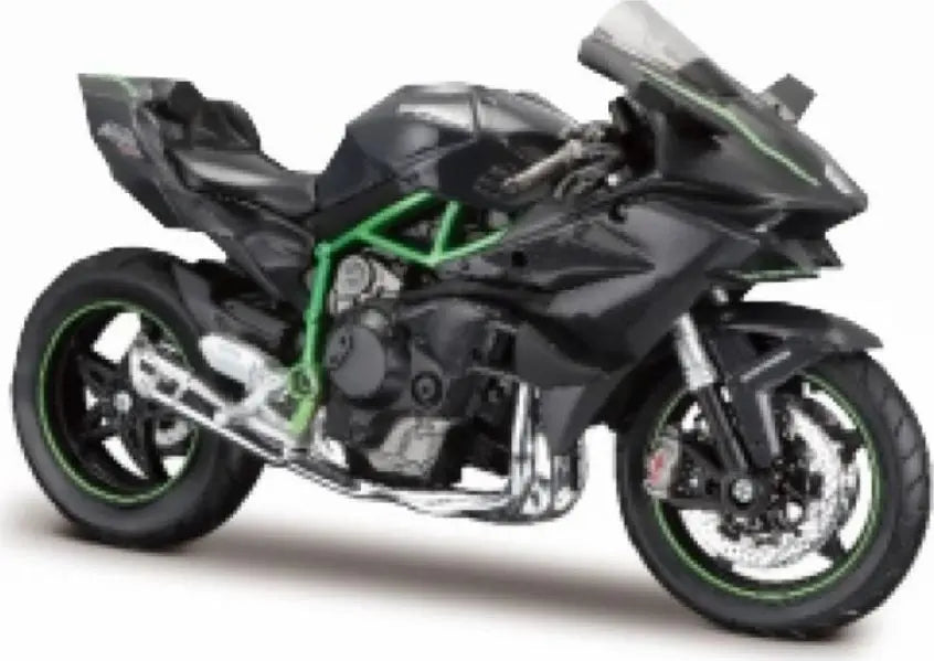 Maisto Kawasaki Ninja H2R 2020 Black / Green Kit - 1:12 Model - FREE UK Shipping, FREE 365 Day Returns | Moto Central