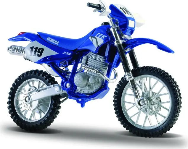 Maisto Yamaha TT250R Blue - 1:18 Model - FREE UK Shipping, FREE 365 Day Returns | Moto Central