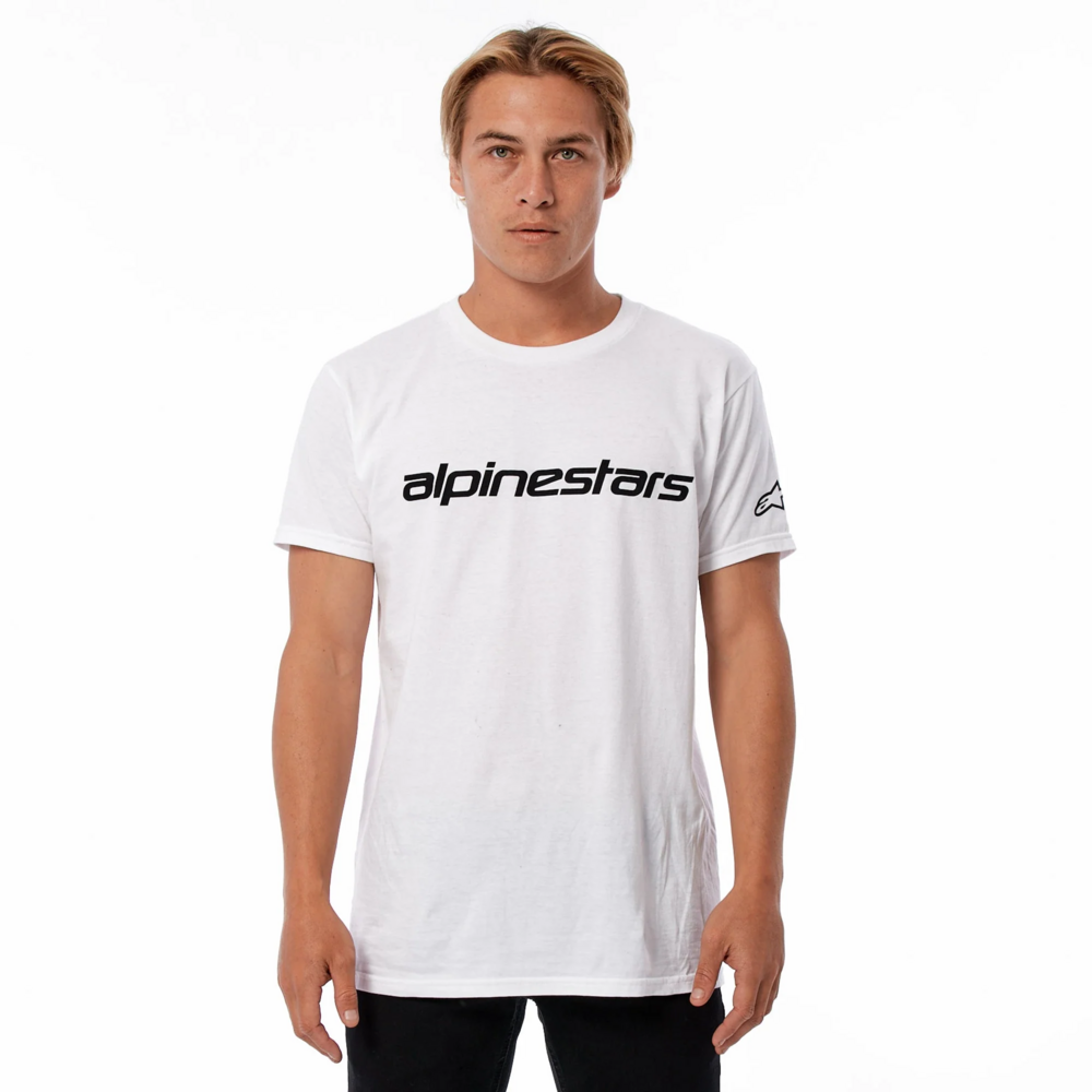 Alpinestars Linear Wordmark Tee White / Black