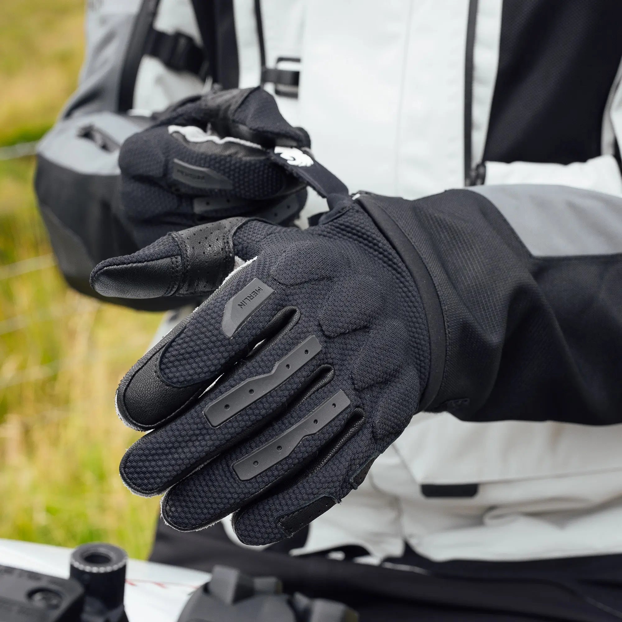 Merlin Aerolite D3O Enduro Gloves Black FREE UK Delivery, FREE 365 Day Returns | Moto Central