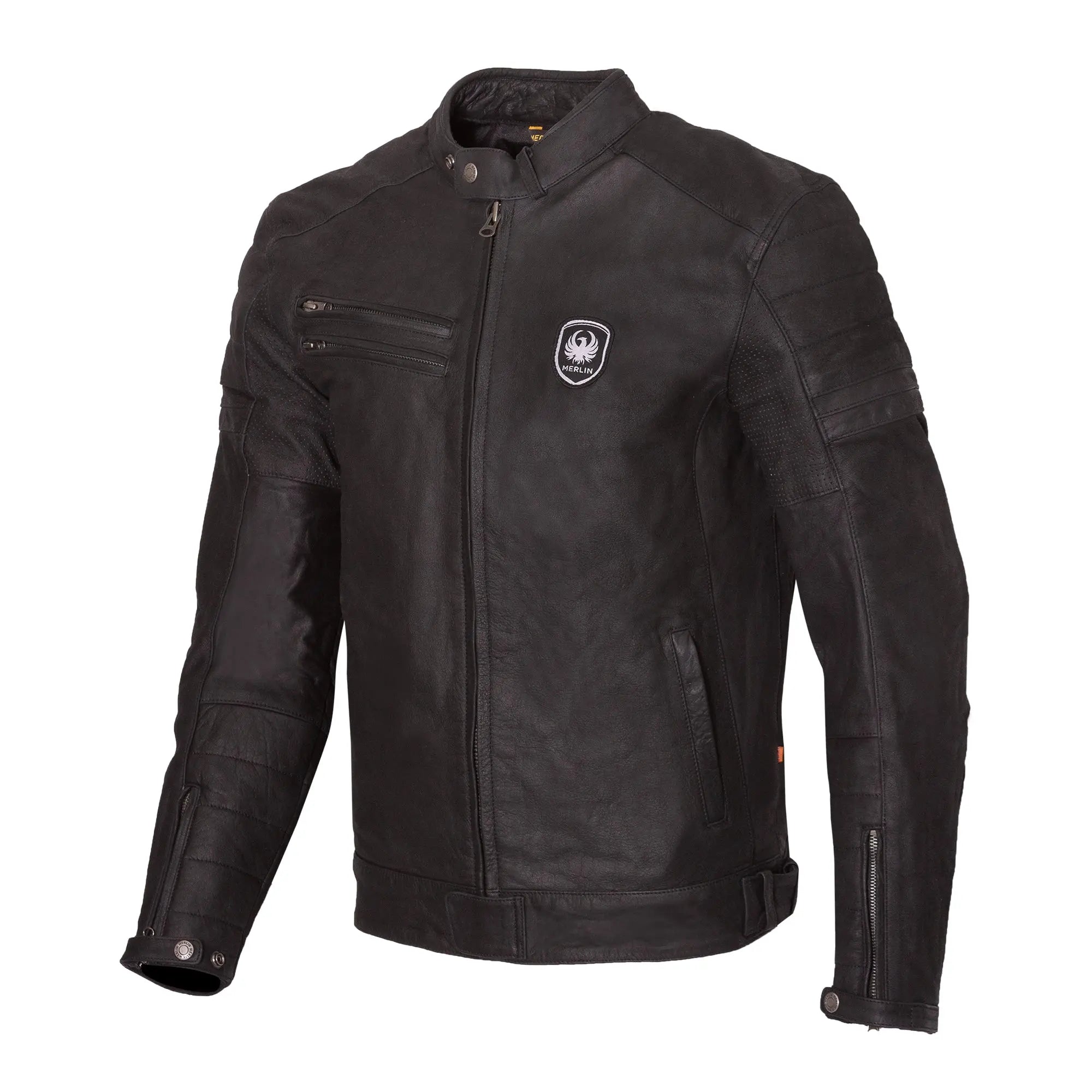 Merlin Alton 2 D3O Leather Jacket Black FREE UK Delivery, FREE 365 Day Returns | Moto Central