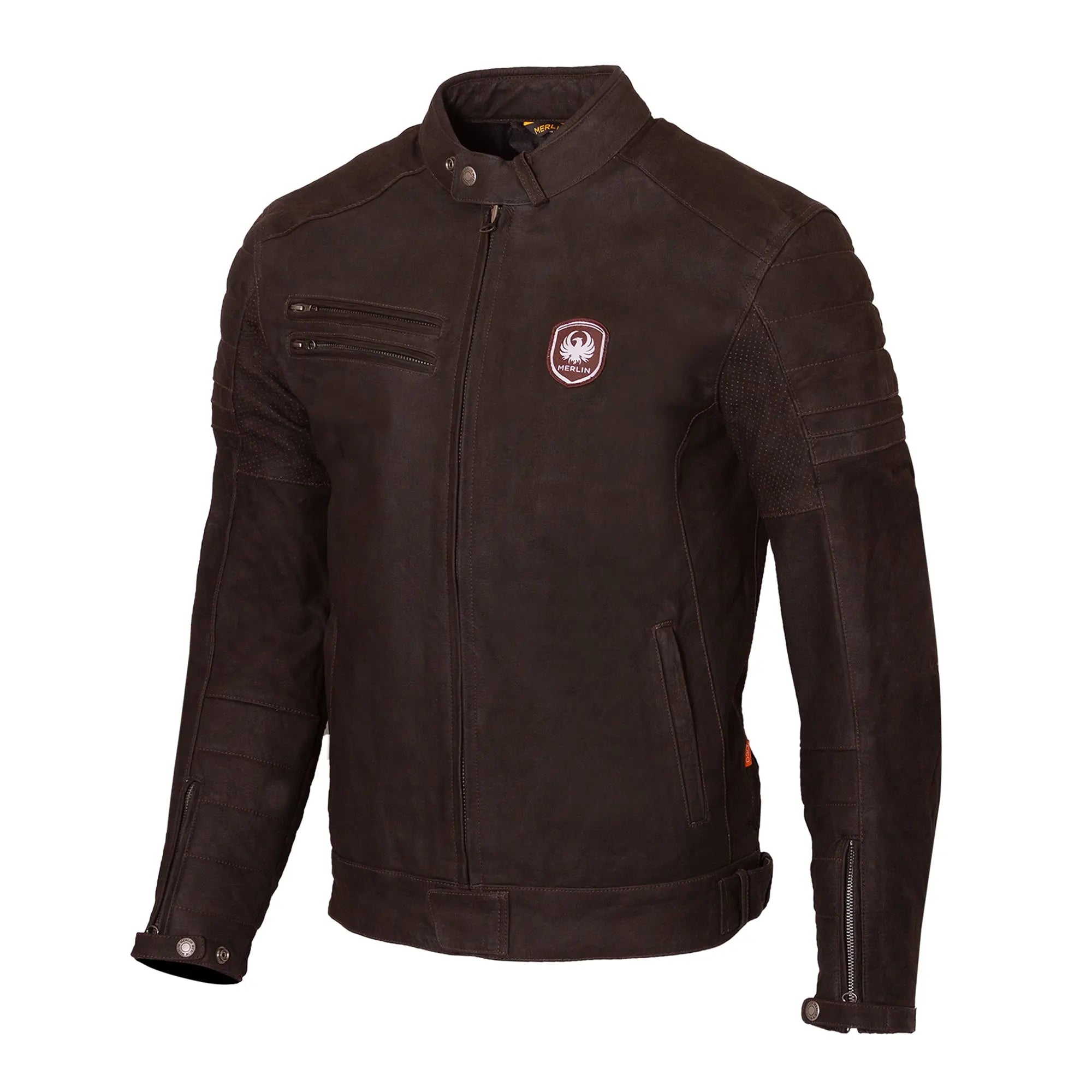 Merlin Alton 2 D3O Leather Jacket Brown FREE UK Delivery, FREE 365 Day Returns | Moto Central