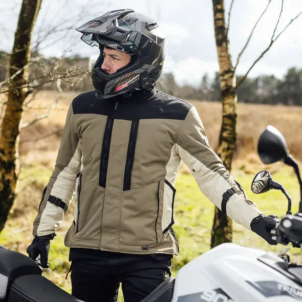 Merlin Borderlands D3O Laminated Textile Jacket Moss FREE UK Delivery, FREE 365 Day Returns | Moto Central