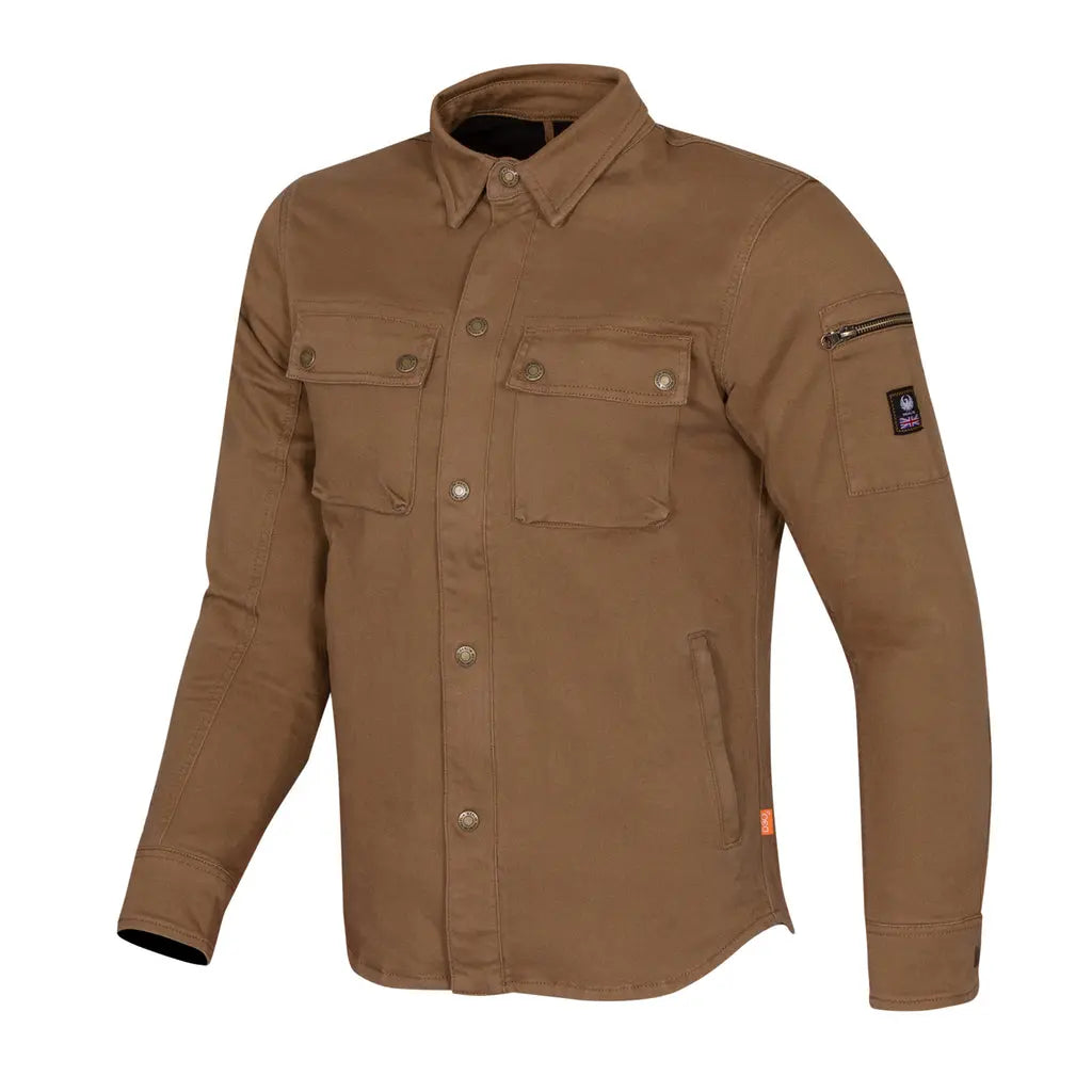 Merlin Brody D3O Single Layer Riding Shirt Camel FREE UK Delivery, FREE 365 Day Returns | Moto Central