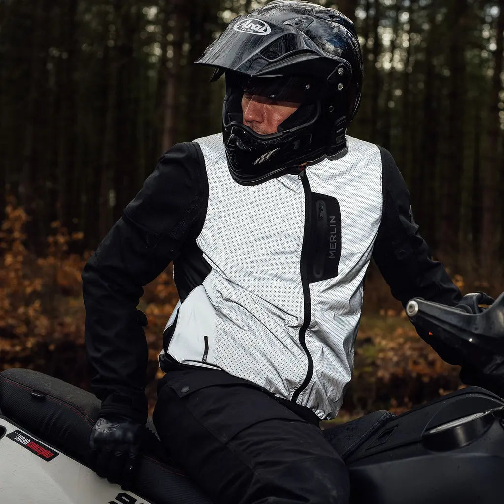 Merlin ReflectPro Mesh Vest Grey FREE UK Delivery, FREE 365 Day Returns | Moto Central