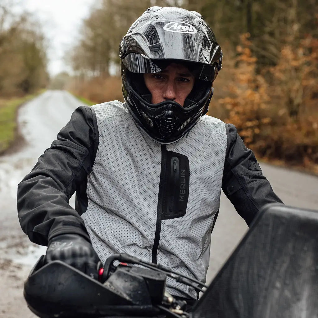 Merlin ReflectPro Mesh Vest Grey FREE UK Delivery, FREE 365 Day Returns | Moto Central