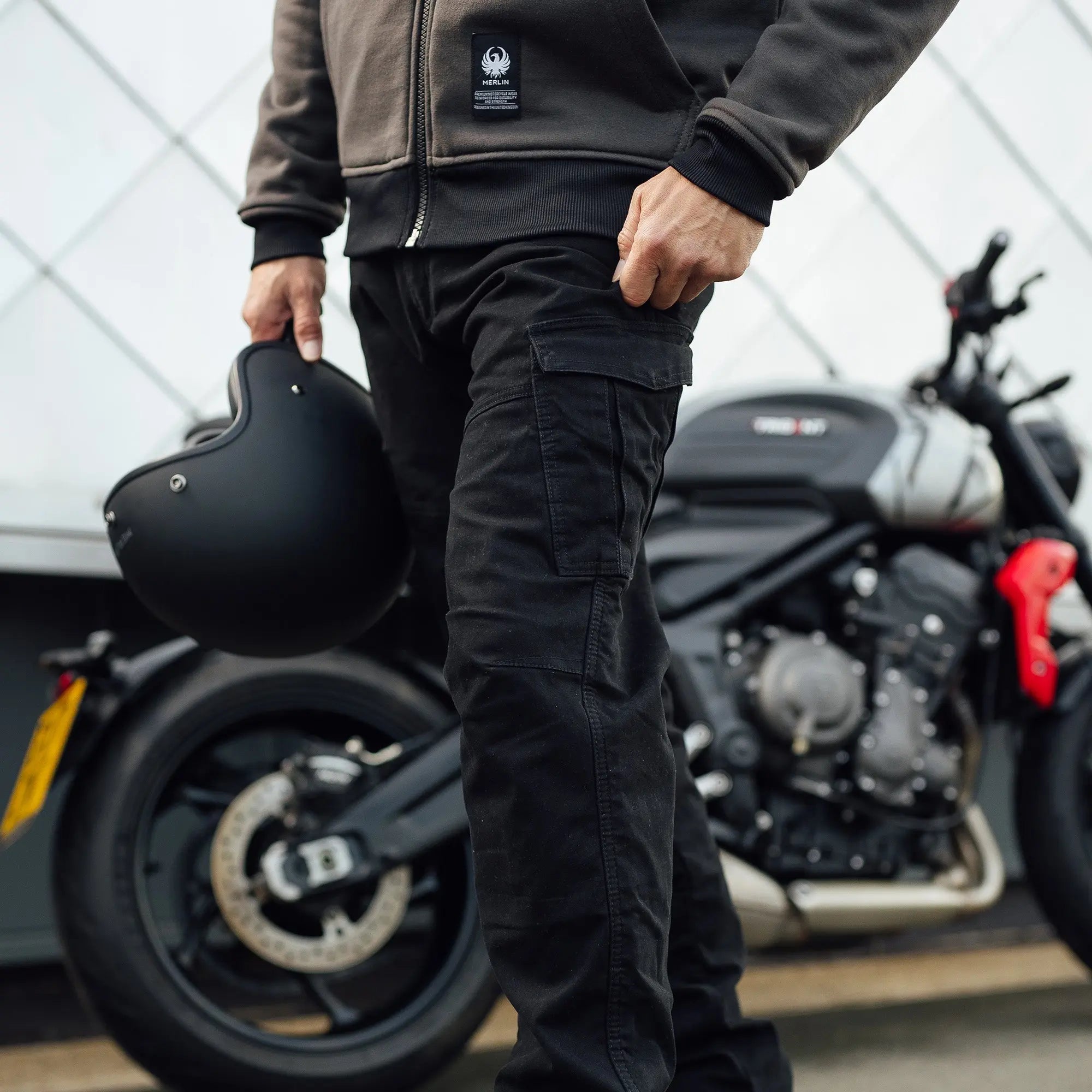 Merlin Remy 2 D3O Cargo Jeans Black FREE UK Delivery, FREE 365 Day Returns | Moto Central