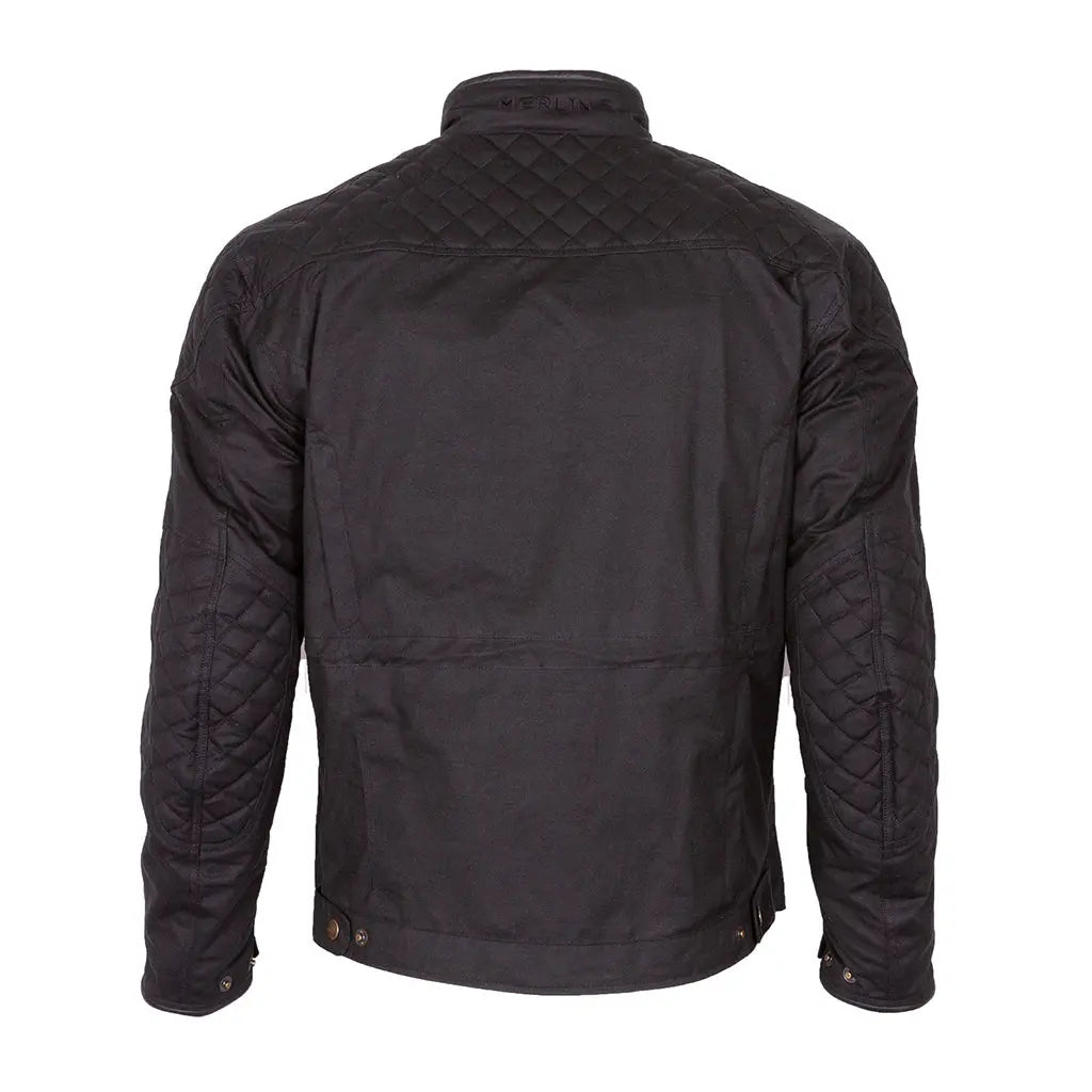 Merlin Yoxall 2 Waxed Cotton Jacket Black FREE UK Delivery, FREE 365 Day Returns | Moto Central