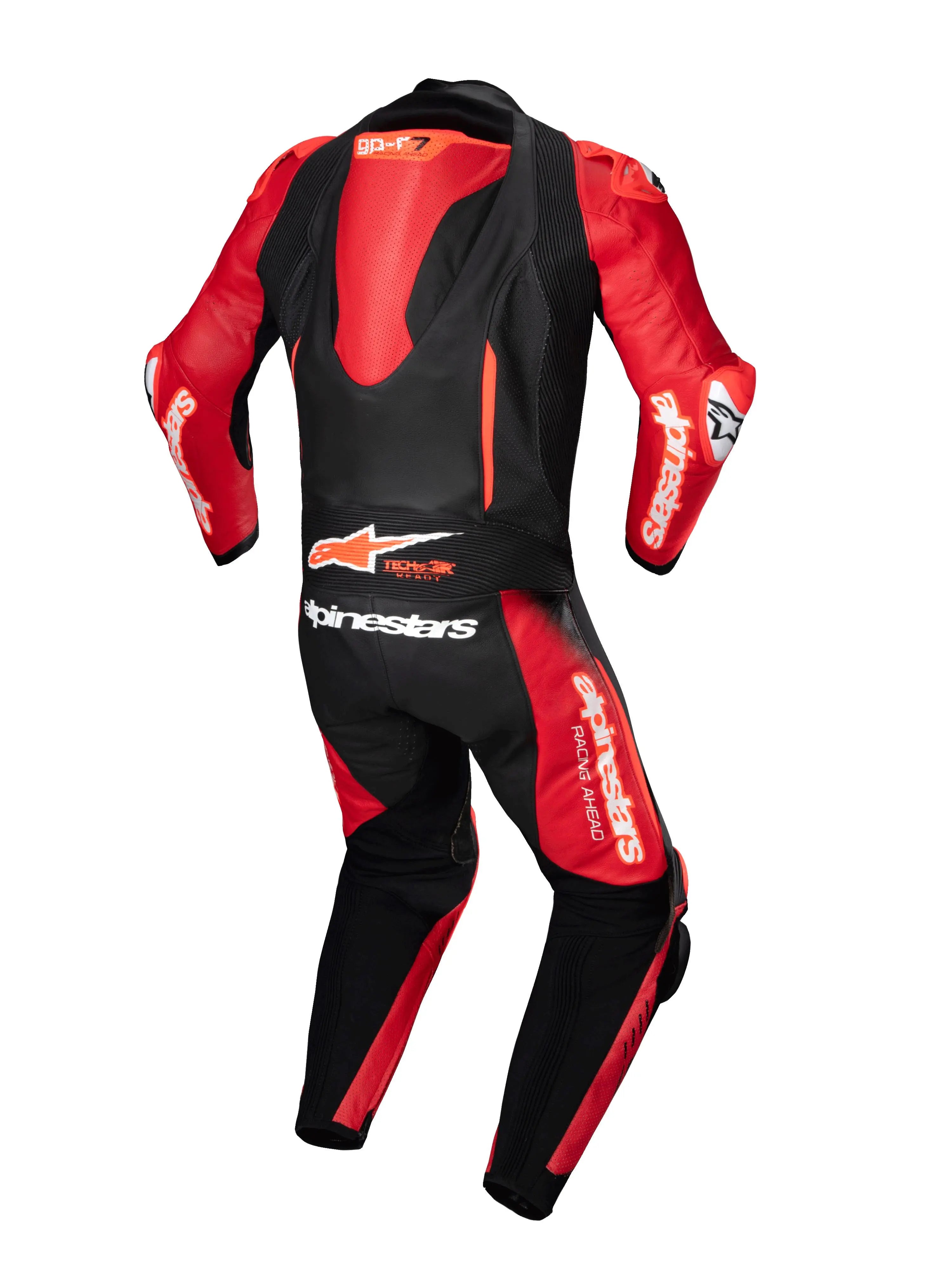 Alpinestars GP-R7 One Piece Leather Suit Black / Mid Red  - FREE UK Shipping, FREE 365 Day Returns | Moto Central