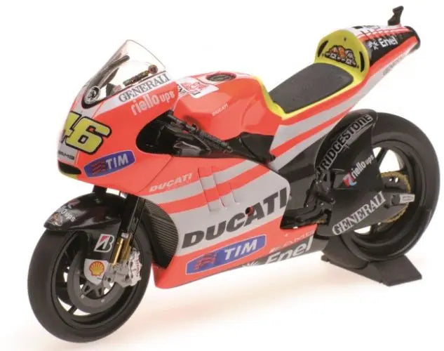 Minichamps Ducati Desmosedici GP 11.2 Rossi Moto2011 - 1:12 Model - FREE UK Shipping, FREE 365 Day Returns | Moto Central