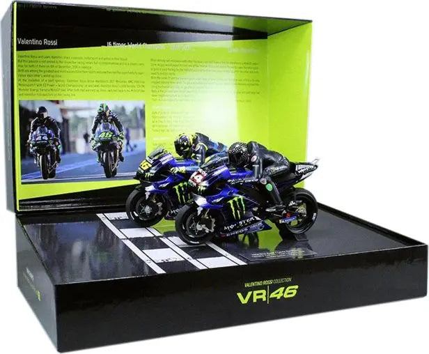 Minichamps Yamaha YZR-M1 2 Bikes & Riding Figures Valencia Test 2019 - 1:12 Model - FREE UK Shipping, FREE 365 Day Returns | Moto Central