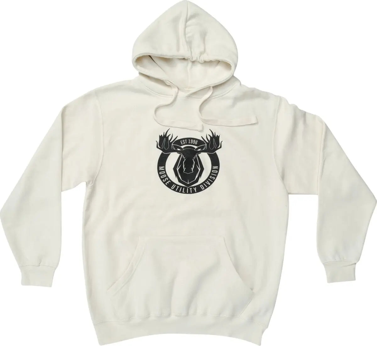 Moose Racing Mud Badge Hoodie Natural Off-White - FREE UK Shipping, FREE 365 Day Returns | Moto Central