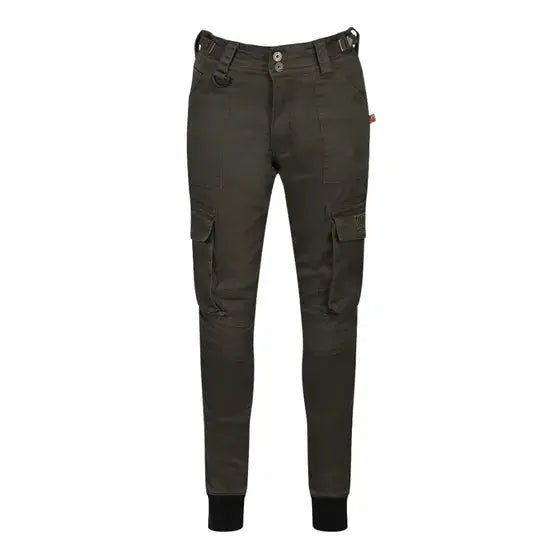 MotoBull Ryan Cargo Trouser Olive Green  - FREE UK Shipping, FREE 365 Day Returns | Moto Central