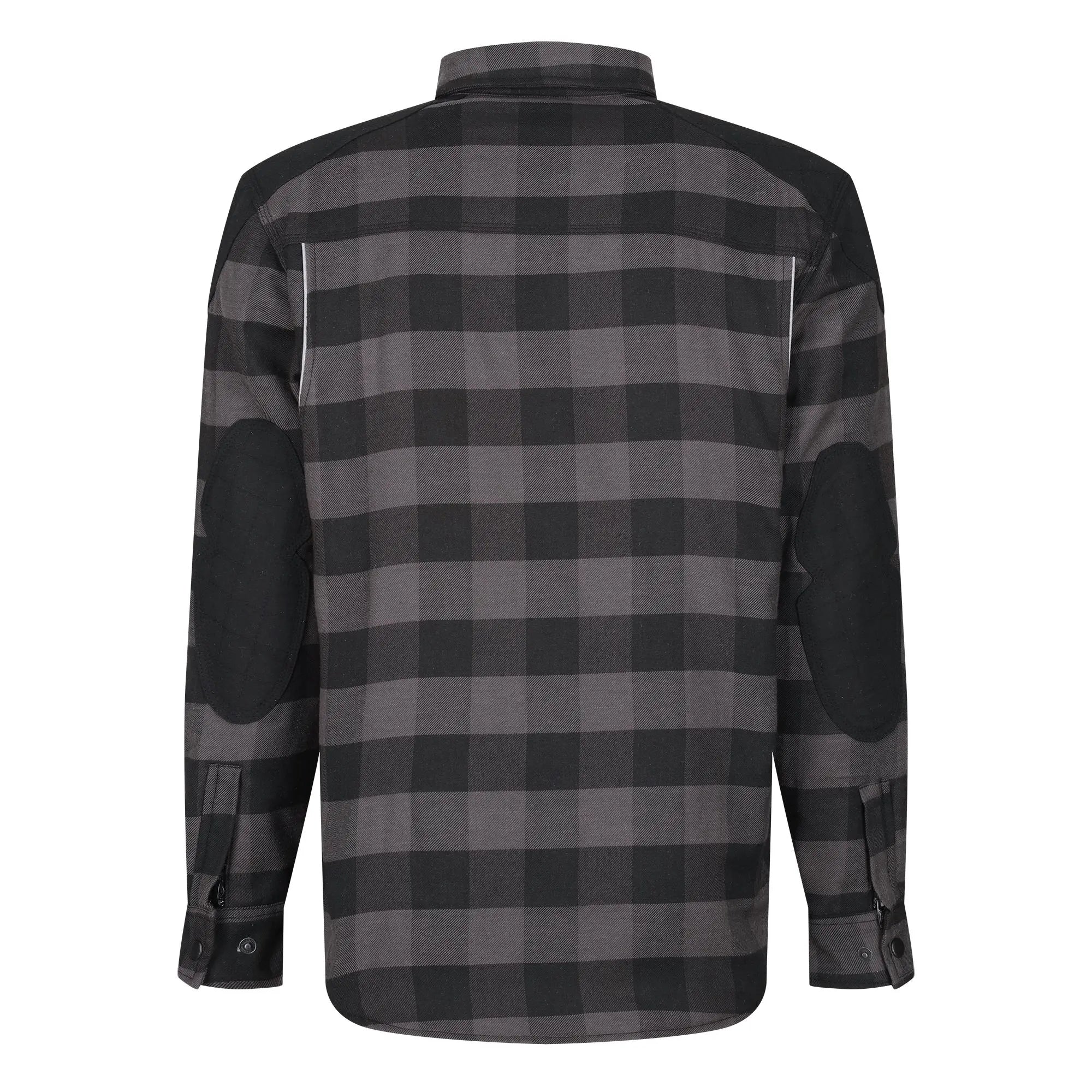 MotoBull Woody Flannel Textile Jacket Grey  - FREE UK Shipping, FREE 365 Day Returns | Moto Central