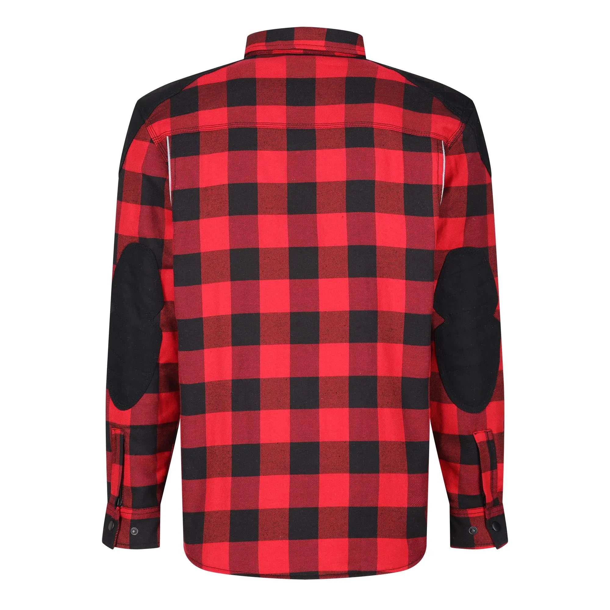 MotoBull Woody Flannel Textile Jacket Red  - FREE UK Shipping, FREE 365 Day Returns | Moto Central