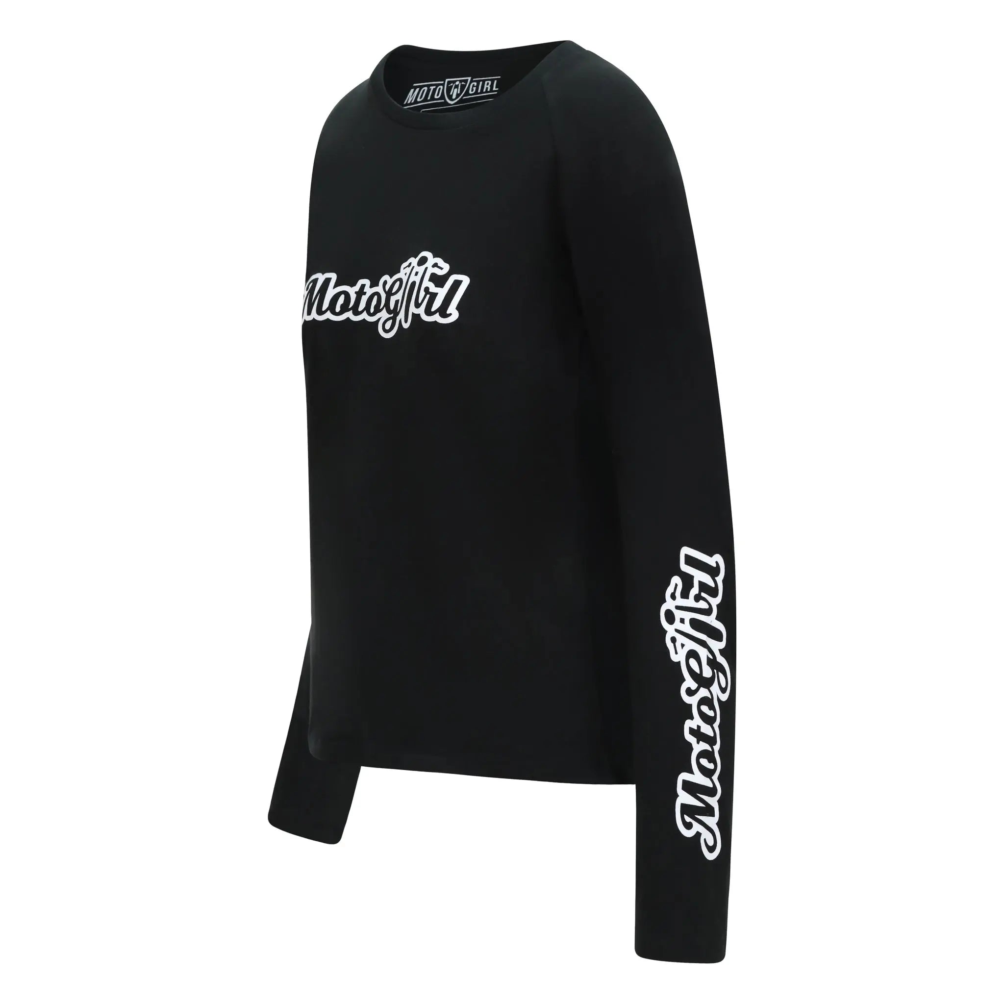 MotoGirl Classic Ladies Long Sleeves T-Shirt Black  - FREE UK Shipping, FREE 365 Day Returns | Moto Central