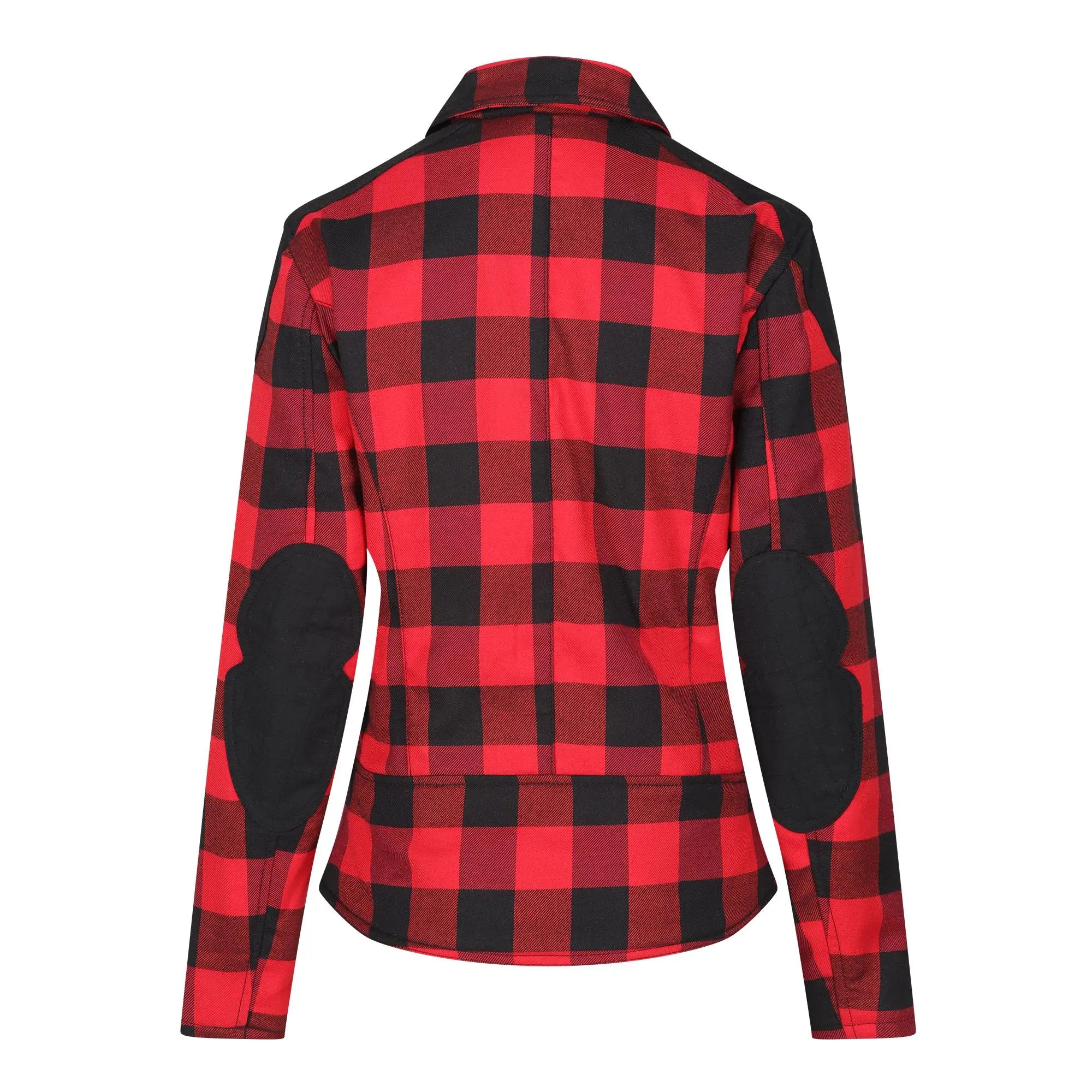 MotoGirl Jessie Flannel Ladies Textile Jacket Red  - FREE UK Shipping, FREE 365 Day Returns | Moto Central