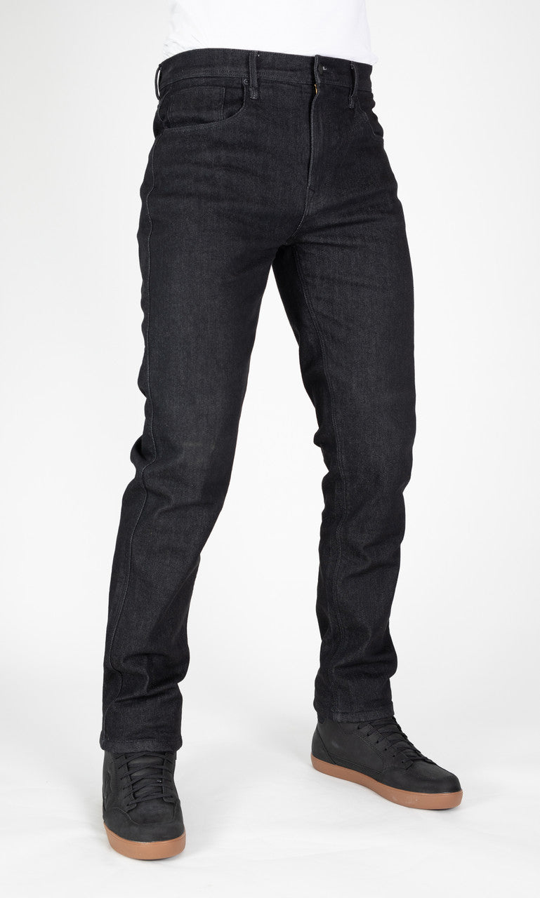 MotoJean Straight Fit Denim Jeans Black