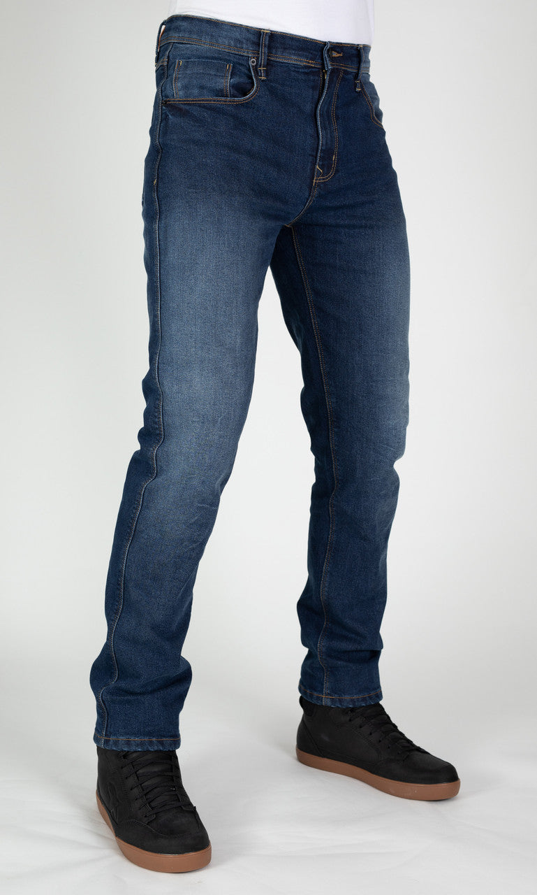 MotoJean Straight Fit Denim Jeans Blue