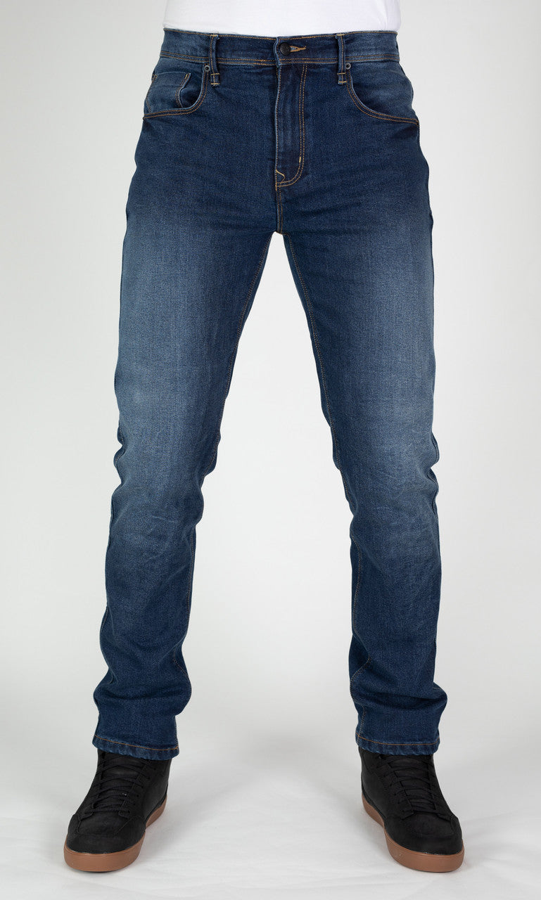 MotoJean Straight Fit Denim Jeans Blue