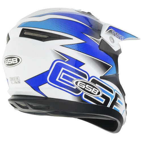 GSB XP-14B MX Off-Road Helmet Gloss Graphic Blue