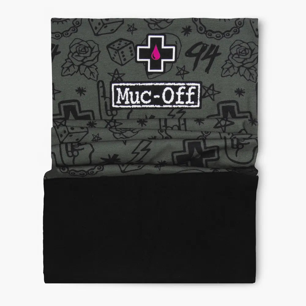 Muc-Off Winter Neck Gaiter Punk Green  - FREE UK Shipping, FREE 365 Day Returns | Moto Central