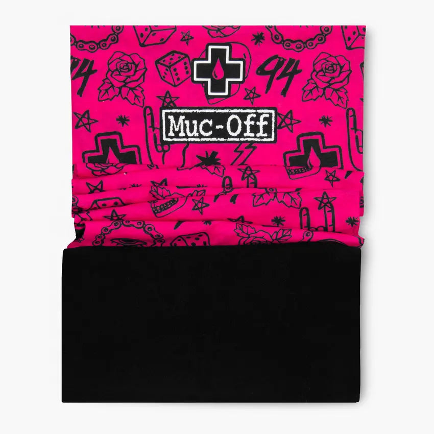 Muc-Off Winter Neck Gaiter Punk Pink  - FREE UK Shipping, FREE 365 Day Returns | Moto Central