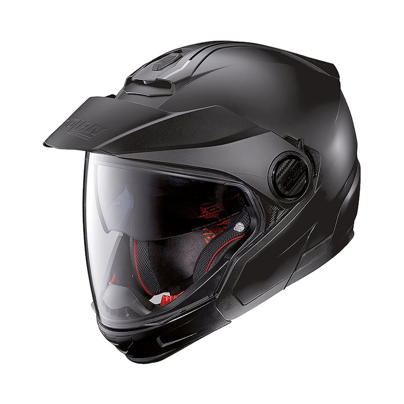 Nolan N40-5 GT 06 Classic N-Com Hybrid Helmet Flat Black - FREE UK Shipping, FREE 365 Day Returns | Moto Central