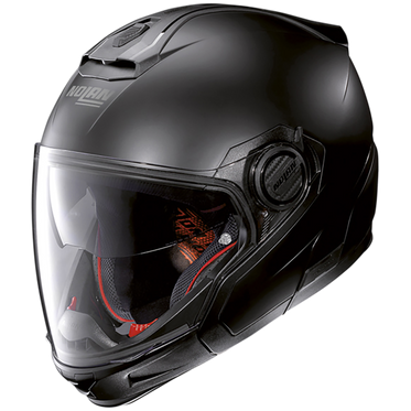 Nolan N40-5 GT 06 Classic N-Com Hybrid Helmet Flat Black - FREE UK Shipping, FREE 365 Day Returns | Moto Central